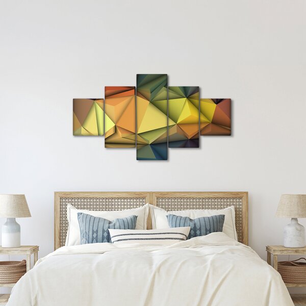 Obraz - Wielokątna abstrakcja 3D (125x70 cm)