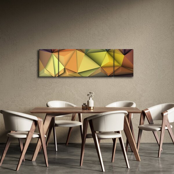 Obraz - Wielokątna abstrakcja 3D (170x50 cm)