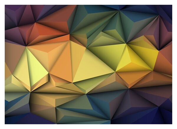 Obraz - Wielokątna abstrakcja 3D (70x50 cm)