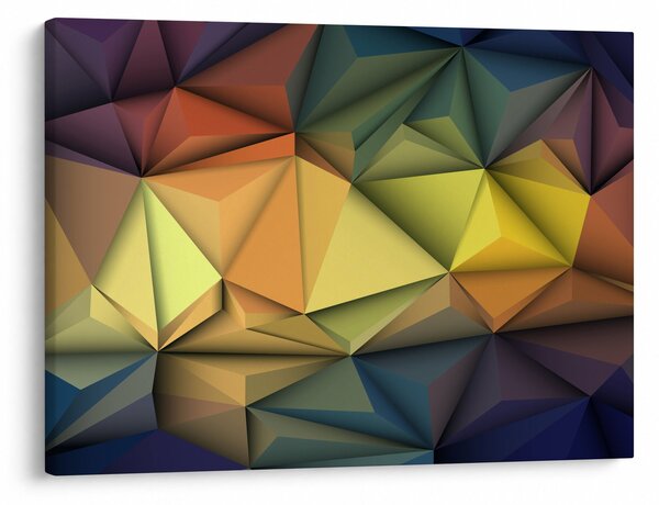 Obraz - Wielokątna abstrakcja 3D (70x50 cm)