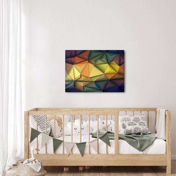 Obraz - Wielokątna abstrakcja 3D (70x50 cm)