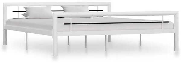 Białe metalowe łóżko 160 x 200 cm K8-Z44