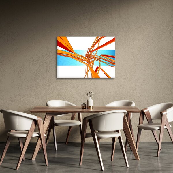 Obraz - Splecione linie, abstrakcja (70x50 cm)