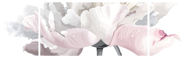 Obraz - Kwiat róży (170x50 cm)