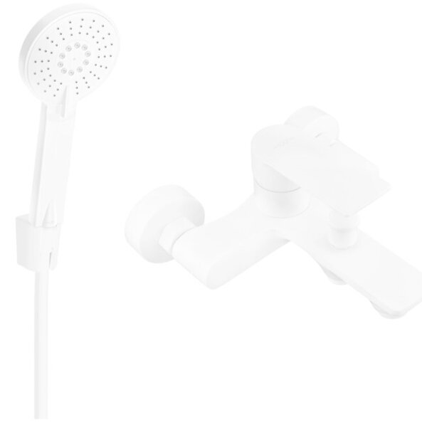 Mexen Royo R40 bateria wannowa z zestawem prysznicowym, biała - 7223R40-20