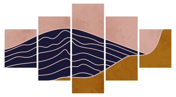 Obraz - Słońce nad górami (125x70 cm)