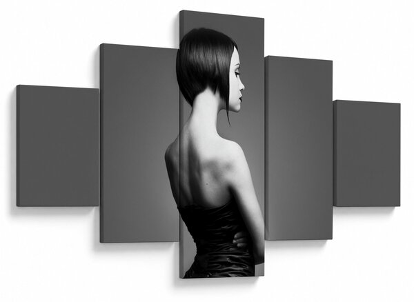 Obraz eleganckiej kobiety (125x70 cm)