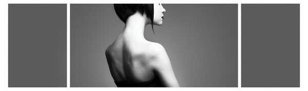 Obraz eleganckiej kobiety (170x50 cm)
