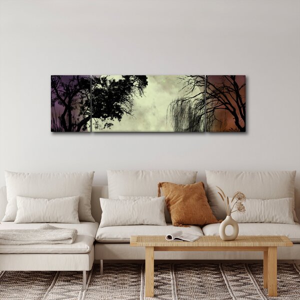 Obraz - Księżyc w pełni nad powierzchnią (170x50 cm)