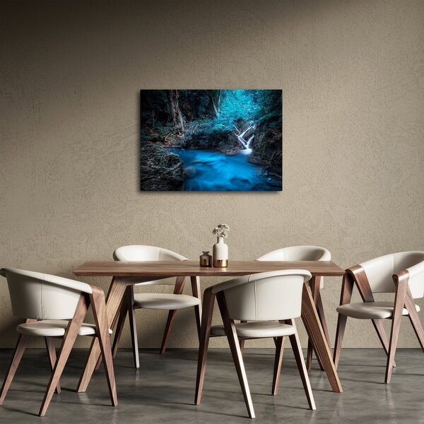 Obraz - Magiczna noc w tropikalnym lesie (70x50 cm)