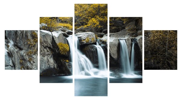 Obraz - Wodospady, Lushan, Chiny (125x70 cm)