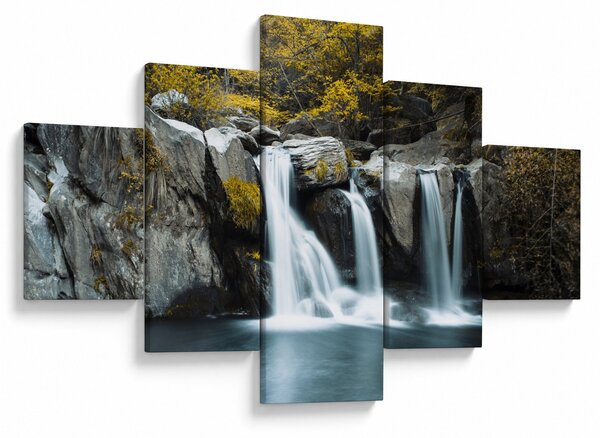 Obraz - Wodospady, Lushan, Chiny (125x70 cm)
