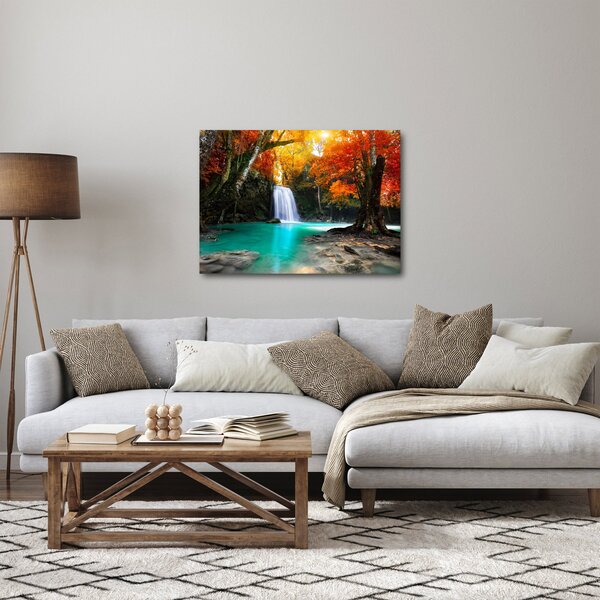 Obraz - Szmaragdowa Laguna (70x50 cm)