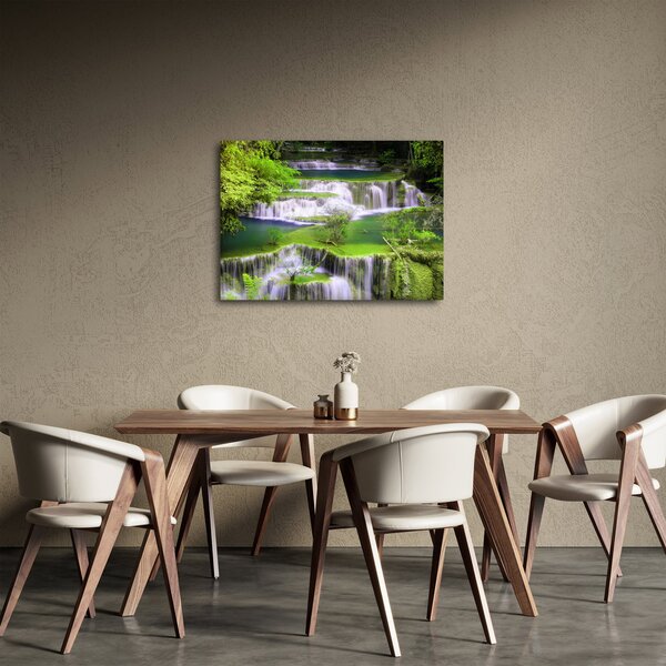 Obraz - Wodospady Huay Mae Khamin, Kanchanaburi, Tajlandia (70x50 cm)