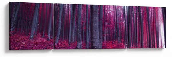 Obraz różowego lasu (170x50 cm)