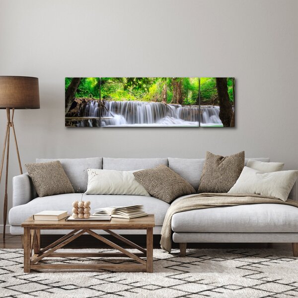 Obraz wodospadu w Kanchanaburi, Tajlandia (170x50 cm)