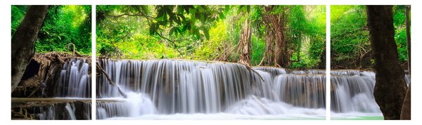 Obraz wodospadu w Kanchanaburi, Tajlandia (170x50 cm)