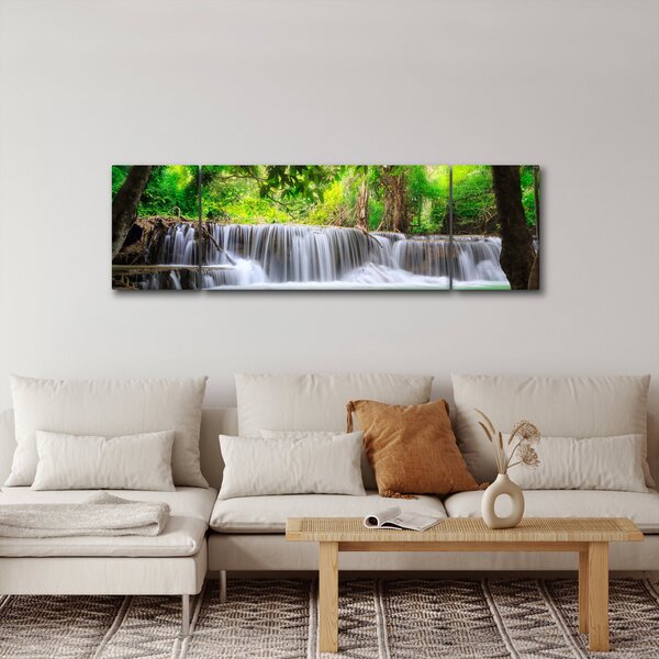 Obraz wodospadu w Kanchanaburi, Tajlandia (170x50 cm)