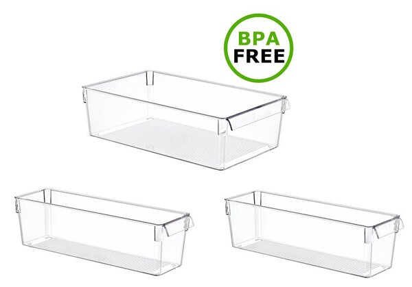 Organizer do lodówki EASYFORM Tall Midi 7.4 L + 2 x 3.8 L (3 szt.)