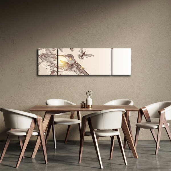 Obraz - Kolibry (170x50 cm)