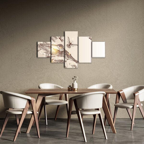 Obraz - Kolibry (125x70 cm)