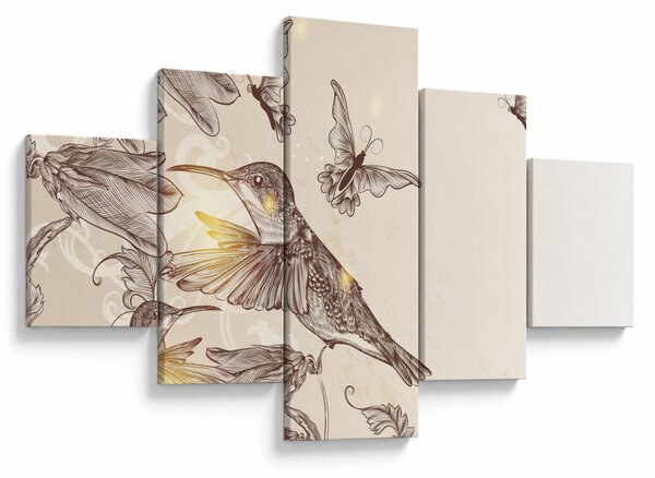 Obraz - Kolibry (125x70 cm)