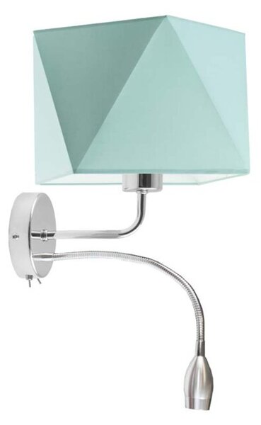 Kinkiet LED lampa ścienna lampa na ścianę z abażurem diament BLUES