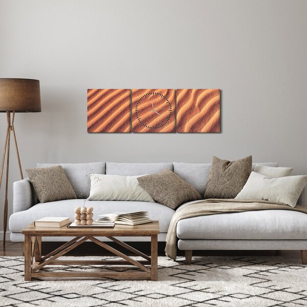 Obraz pustyni (z zegarem) (90x30 cm)