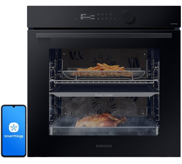 Piekarnik SAMSUNG NV7B5660RAK U2 Dual Cook Steam Assist Elektryczny parowy Czarny A+