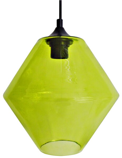Minimalistyczna lampa wisząca z zielonym kloszem - Z043 K7-C98