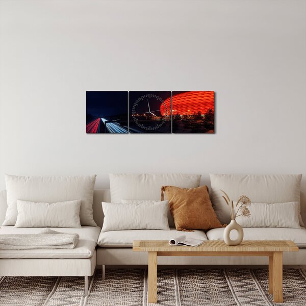 Obraz autostrady (z zegarem) (90x30 cm)