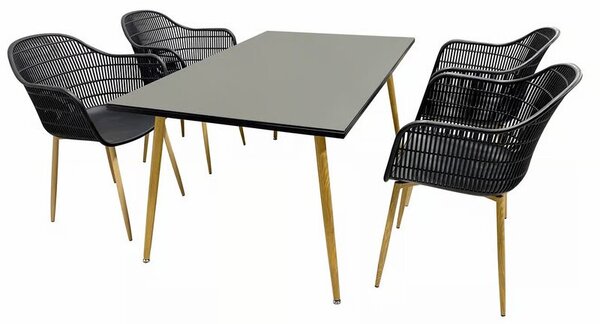 Zestaw mebli ogrodowych PATIO Luc Czarny