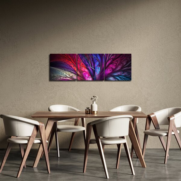 Abstrakcyjny obraz drzewa (z zegarem) (90x30 cm)