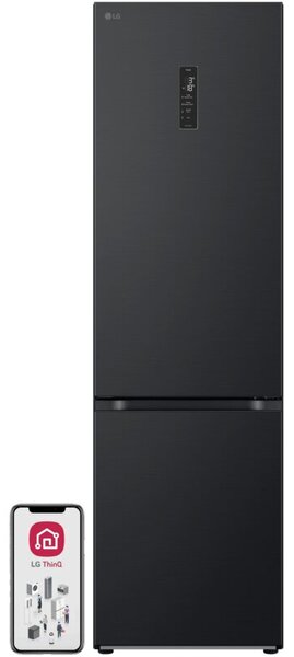 Lodówka LG GBV5250CEP No Frost 203cm Ciemny grafitowy LinearCooling DoorCooling+
