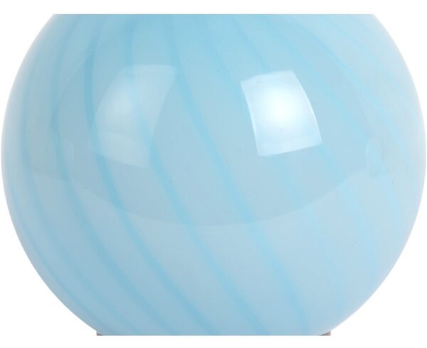 Jasnoniebieska lampa stołowa ze szklanym kloszem (wysokość 17 cm) Summer Globe – Leitmotiv