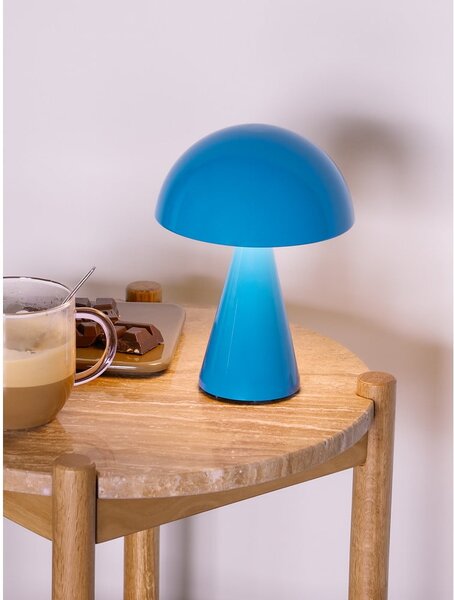 Niebieska lampa stołowa LED ze ściemniaczem (wysokość 20 cm) Mush – Hübsch