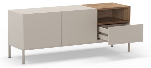 Kremowa szafka pod TV 140x55 cm Cailin – Marckeric