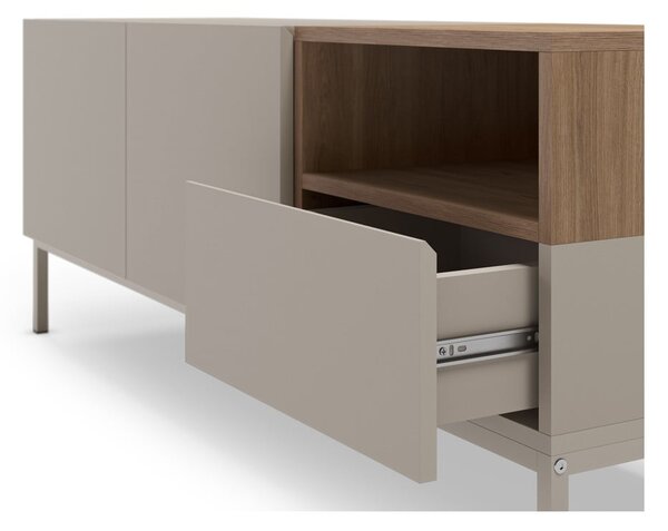 Kremowa szafka pod TV 140x55 cm Cailin – Marckeric