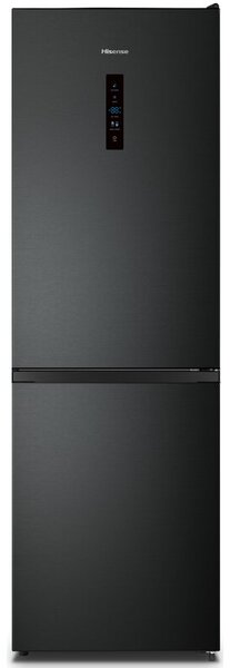 Lodówka HISENSE RB390N4BFC No Frost 186 cm Czarna Licowane drzwi Szuflada z regulacją wilgotności Szuflada z niższą temperaturą