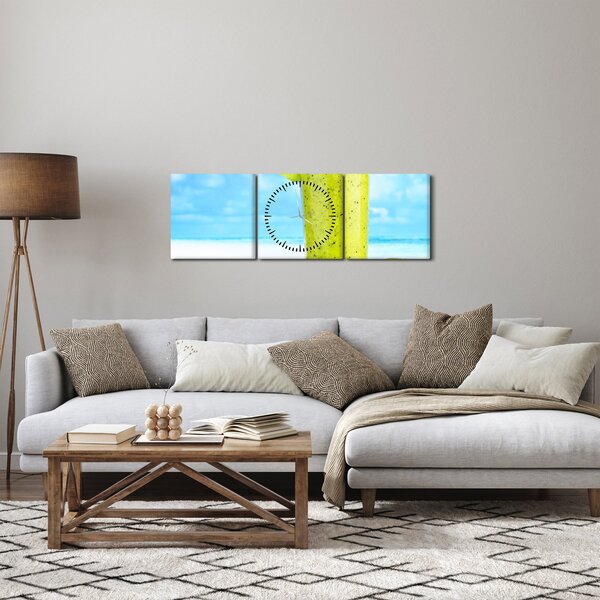 Zdjęcie - smoothie z kiwi (z zegarem) (90x30 cm)