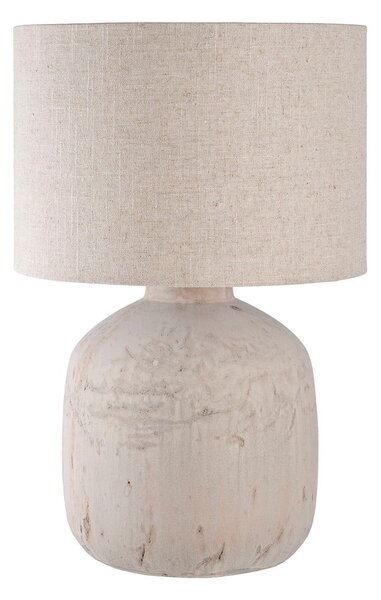 Kremowa lampa stołowa z tekstylnym kloszem (wysokość 46,5 cm) Bilby – House Nordic