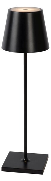 JUSTIN lampka stołowa zewnętrzna 2,2W czarna ładowana USB