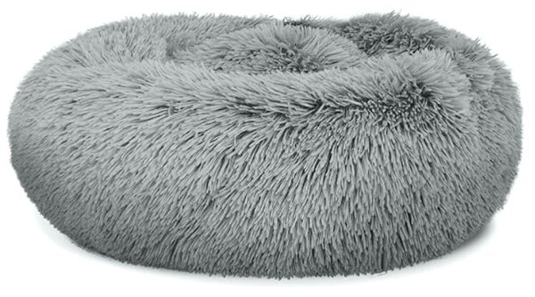 Pluszowe legowisko dla psów 40 cm jasnoszare