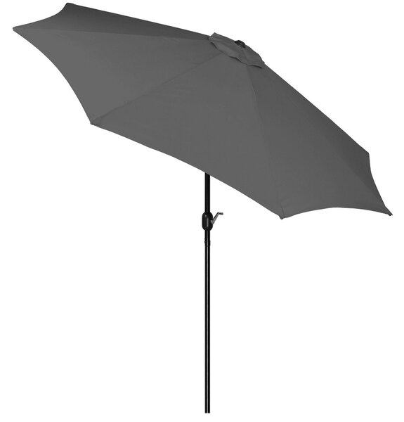 Springos® Parasol ogrodowy XL z funkcj pochylania i mechanizmem korbowym, 245 x 300 cm, osona przeciwsoneczna na taras i do ogrodu