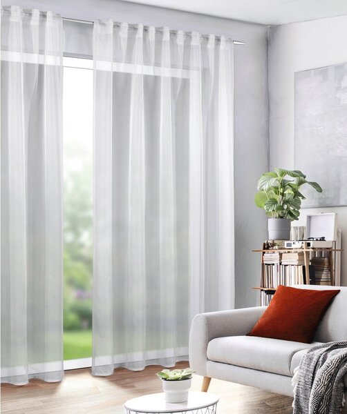 Biała firanka z woalu 135x245 cm Uni – Sehlbach
