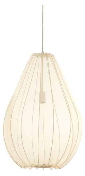 Beżowa lampa wisząca z tekstylnym kloszem ø 50 cm Itela – Light & Living