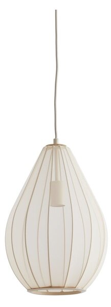 Beżowa lampa wisząca z tekstylnym kloszem ø 28 cm Itela – Light & Living