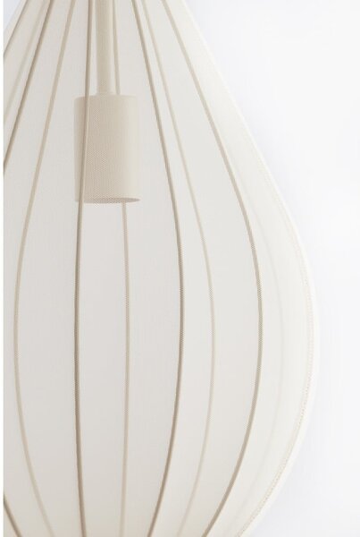 Beżowa lampa wisząca z tekstylnym kloszem ø 28 cm Itela – Light & Living