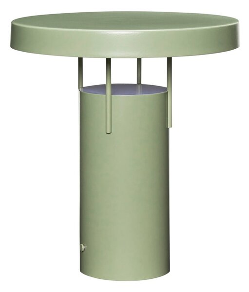 Zielona lampa stołowa LED ze ściemniaczem i metalowym kloszem (wysokość 28 cm) BringMe – Hübsch