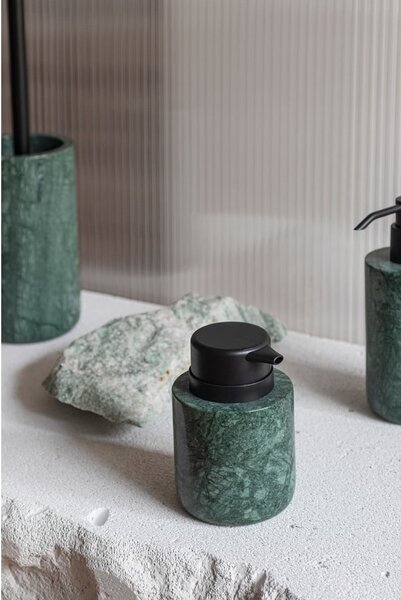Ciemnozielony marmurowy dozownik do mydła 200 ml Marble – Mette Ditmer Denmark